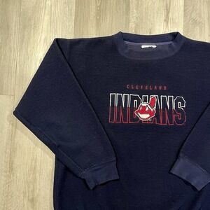 VTG‎ 90s Cleveland Indians Chief Wahoo Size Large MLB Baseball Fleece Sweatshirt